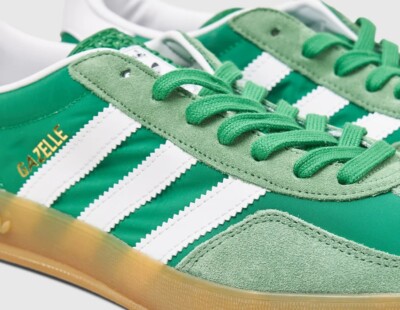 Adidas Originals Men's Gazelle Indoor Shoes Green IE6605 Size 10 New In Box  | eBay
