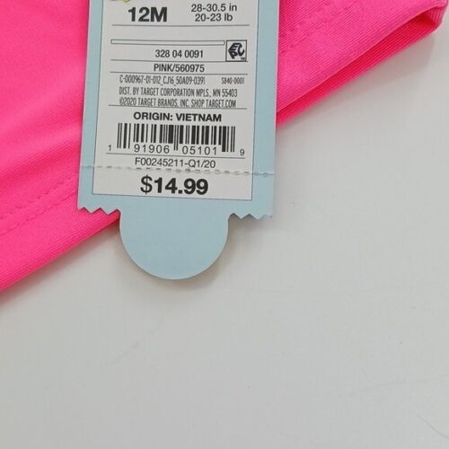 Cat & Jack Rash Guard rosa Einhorn Langarm Schwimmen Baby Mädchen Größe 12 Monate - Bild 3 von 4