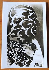 Bernard Kobel Traditional Tattoo Photo B W Vintage Tattooed Man The Great Omi