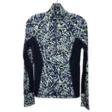 Tek Gear Women Small DryTek 1/4 Zip Athletic Long Sleeve Thumb Holes