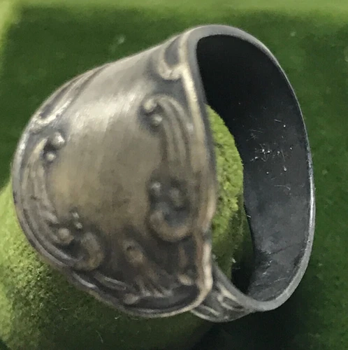 Vintage Silver Plated 2g Spoon Handle Ring Size 5.75