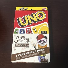 UNO Snappy Dressers Matching Family Card Game / 2 Games In One / Mattel /