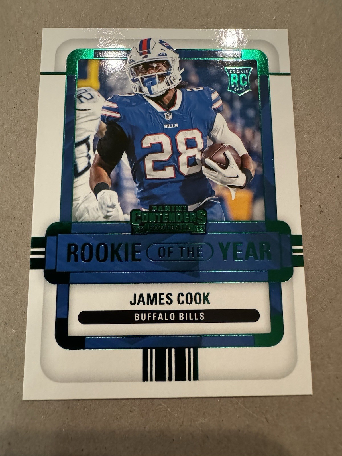 2022 Panini Contenders Rookie of the Year Contenders James Cook #ROY-JCO RC