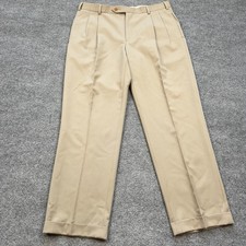 Brooks Brothers 346 Suit Pants Mens 36x30 Khaki Tan Madison Fit Slacks Pleated