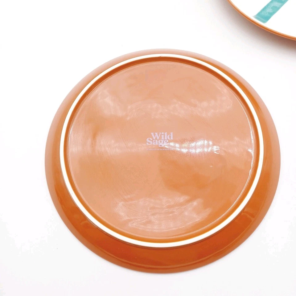 Juego de 2 platos de cena Wild Sage Lia verde azulado excelente estado sin usar Foto 3 de 3