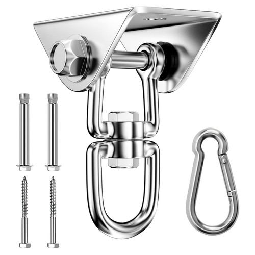 Gancio da soffitto, acciaio inox 304, portata 500 kg, rotazione 360