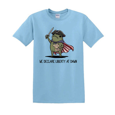 We Declare Liberty At Dawn Funny Frog T-Shirt