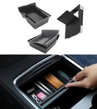 Center Console Organizer for Tesla Model Y For 2020-2024 Drawer Armrest Storage