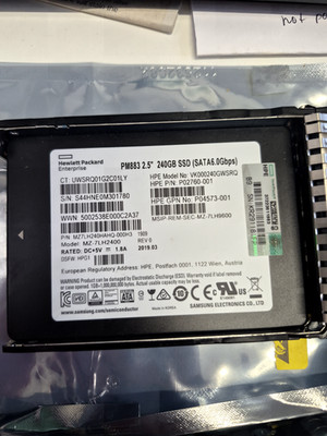 Samsung 240GB 2,5'' SSD PM883/SM883/PM863a + Caddy