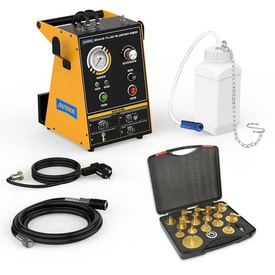 AUTOOL Bremsenentlüfter Bremsenentlüftungsgerät Elektrisch Bremsen entlüften mit Adapte