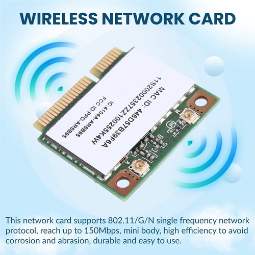 Atheros AR5B95 AR9285 Drahtlose Netzwerk Karte 2.4G 150Mbps PCI-E Halbhohe 6348 - Bild 5 von 7