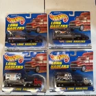 1997 Hot Wheels Complete Set Of 4 Vintage Long Haulers Fire Dept - Auto City Tow