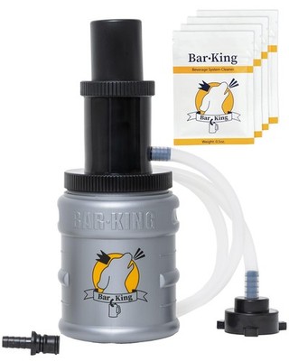 Kegerator Beer Line Cleaning Kit - Quick-Connect System, Easy Clean, Includes Po