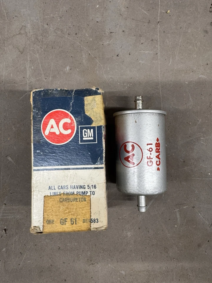 Filtro de combustible Chevy Corvette Pontiac GTO Chevelle 5/16 Gas Line Nova 1964-1966 nuevo de lote Foto 2 de 4