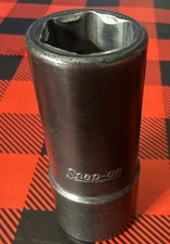 VINTAGE SNAP-ON TOOL 1/2” Dr FLIP LUG NUT IMPACT SOCKET 13/16” & 3/4” A98A USA