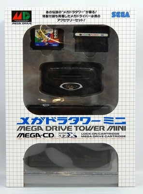 Mini Mega Cd SEGA Mega Drive Tower Mini Mega-CD 32X Video Game With Box From Japan ...