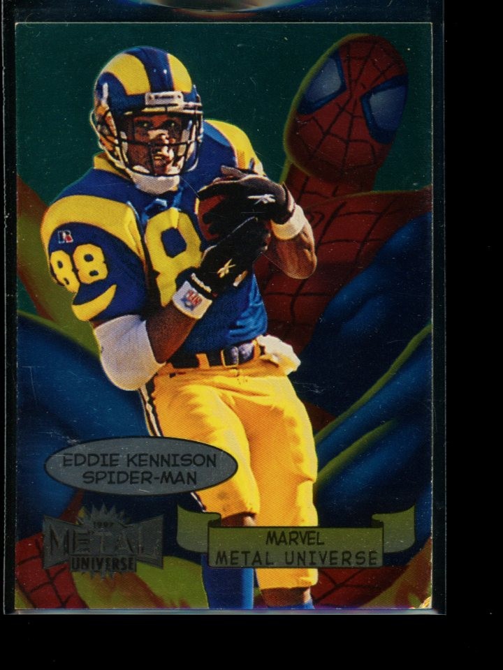 Eddie Kennison - 1997 SkyBox Metal Universe Marvel #5 Spider-Man