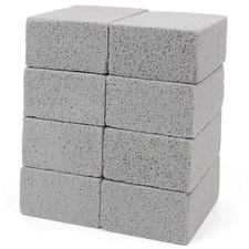 Non Scratch BBQ Grill Stone Cleaning Block Griddle Brick Oven Stone 8 Gray