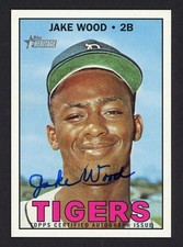 2016 Topps Heritage JAKE WOOD Detroit Tigers REAL ONE AUTO MINT