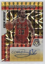 2021-22 Panini Mosaic Choice Fusion Red & Yellow Prizm Joakim Noah Auto 1gf1