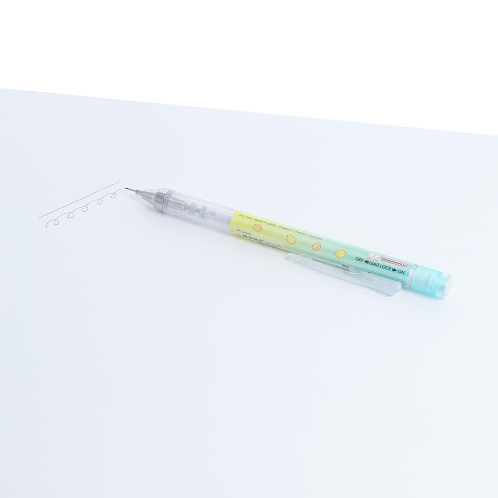 Sun-Star Stationery Chiikawa sharp pen monograph lemon
