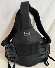 Aspen Summit Full Over the Shoulder Back Brace Size XS-XXL Black Adjustable