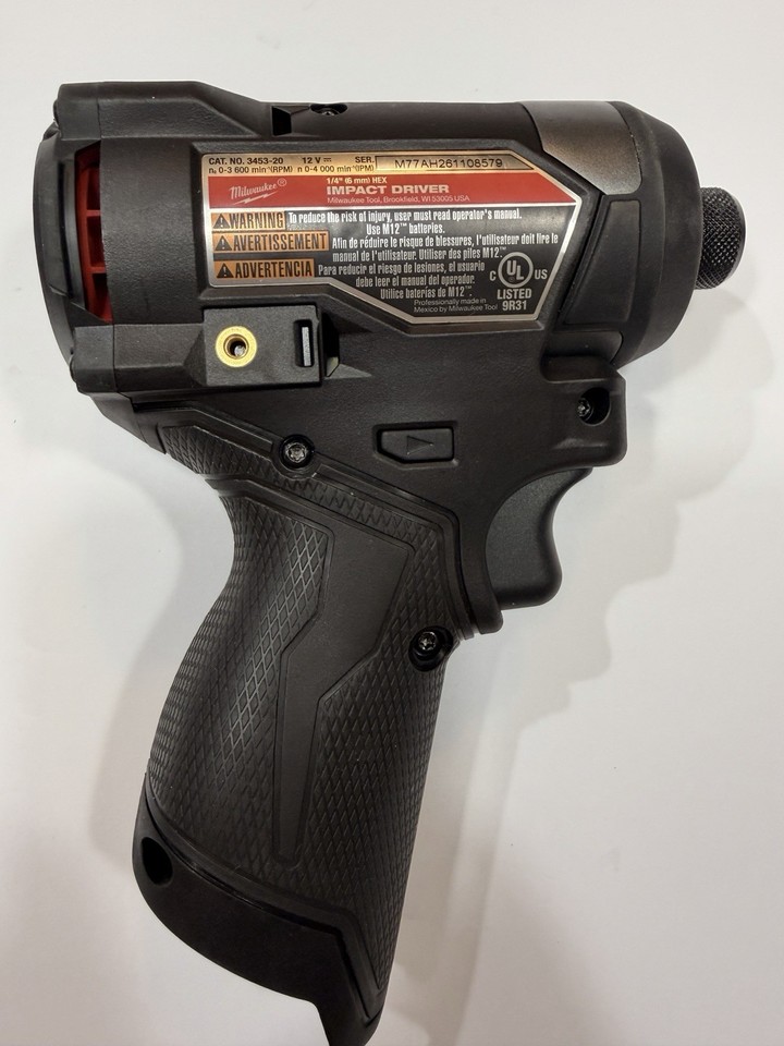 Impact Rdiver Milwaukee Blackout M12 Fuel 1/4in Hex Impact Driver - 3453-20 ...