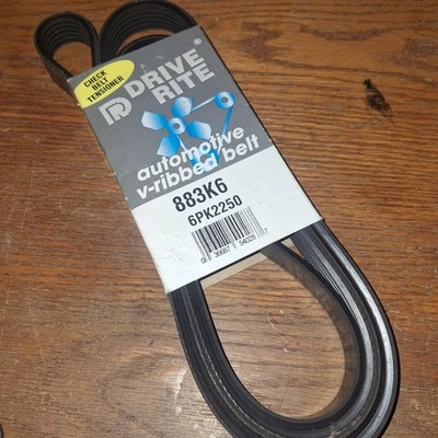 Drive Rite Automotive V-Ribbed Belt 883K6  6PK2250 serpentine NEW old stock