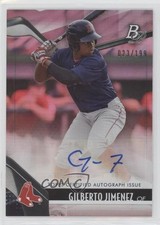 2021 Bowman Platinum Top Prospects Pink 23/199 Gilberto Jimenez #TOP-1 Auto 1fh4