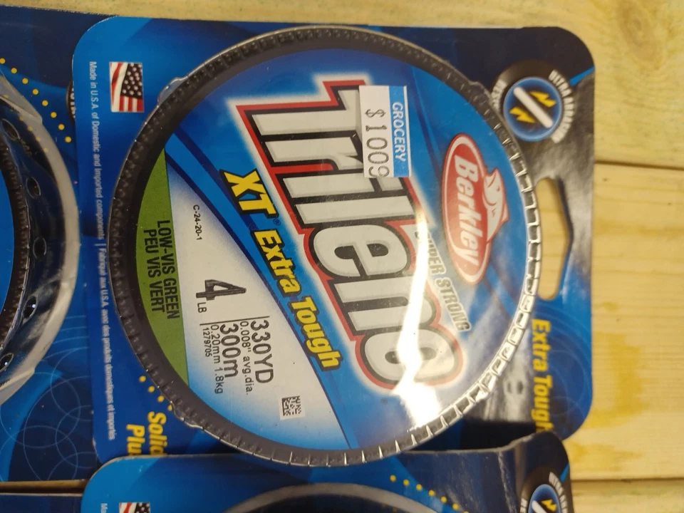 Lote de 10 Berkley Trilene linha de pesca XT 300 330 jardas carretel Lo Vis verde 4 6 8 10 - Imagem 2 de 4