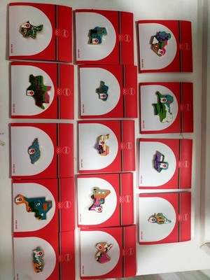 Sammlung Pin's Coca Cola Jo 2024 Regionen Frankreich Souvenirs Olympiade 2024