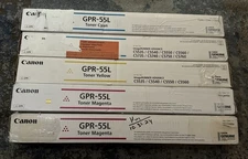 5 New OEM Canon iR-ADV C5535,C5540,C5550,C5560 ❤️❤️💙💛💛 Toners GPR-55L