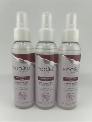 (3) Rooted Rituals - Ginger Root & Mint - Pre-Shampoo Root Rinse, 5.7 fl oz