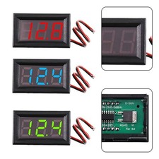 Versatile DC Voltmeter with Bright LED Display Suitable for Electric Vehicles