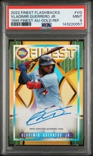 2022 TOPPS FINEST FLASHBACKS 1995 FINEST AUTO VLADIMIR GUERRERO JR. 5/15 PSA 9