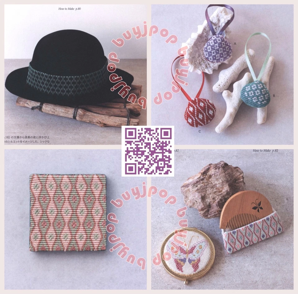 Japanese Embroidery Craft Pattern Book Traditional Japanese Embroidery  ROZASHI - Image 4 of 4