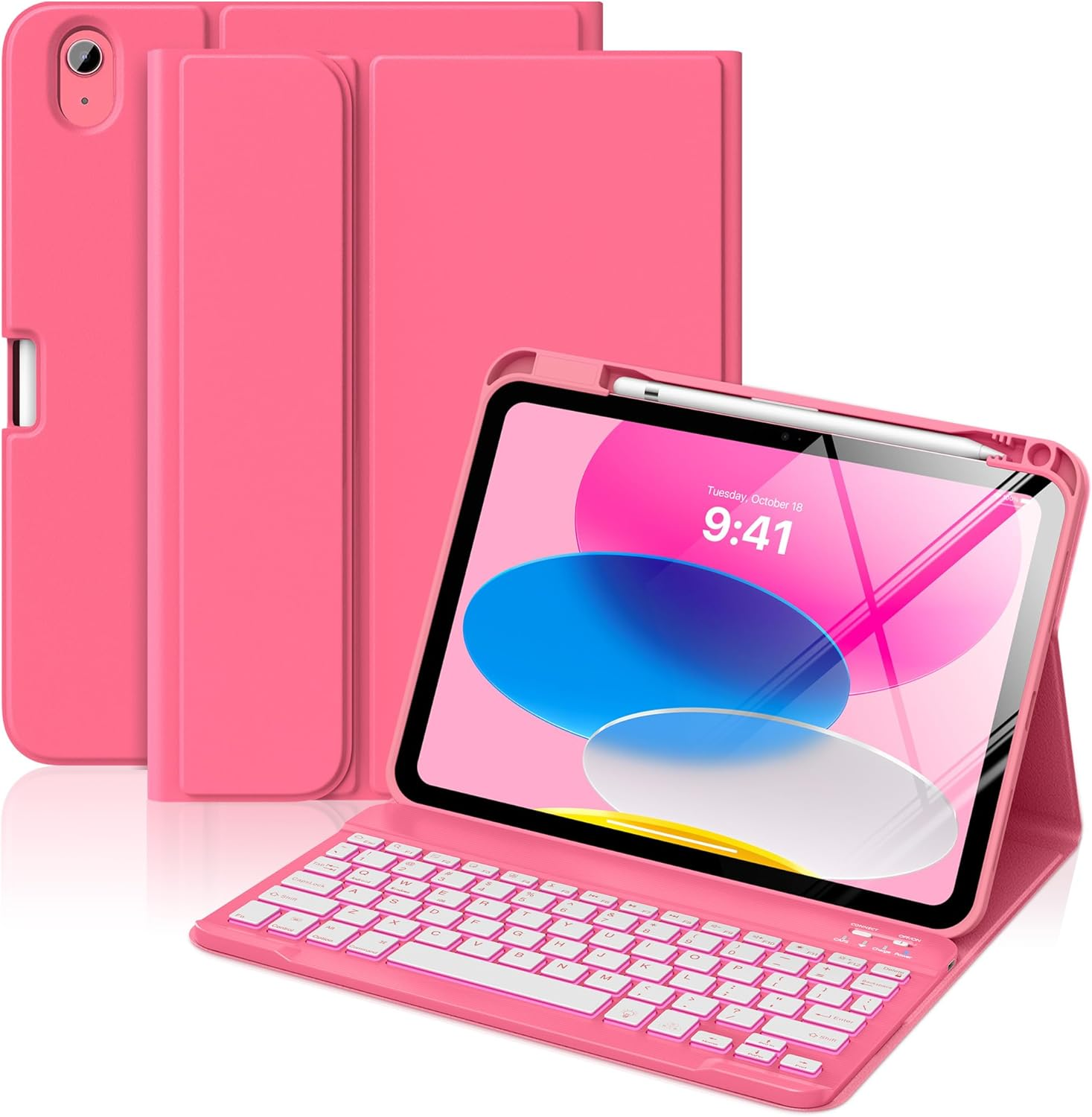 Moko for Ipad (A16) 11Th Generation Case with Keyboard 11 Inch 2025, Ipad 10Th G