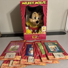 Vtg 1986 Worlds Of Wonder The Talking Mickey Mouse Show 24" Plush Mickey Doll  