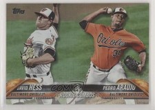 2018 Topps Update Rookie Combos Rainbow Foil David Hess Pedro Araujo #US29 4al