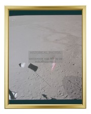 LUNAR MODULE VIEW MOON SURFACE APOLLO 14 MISSION 8X10 GOLD FRAMED PHOTO