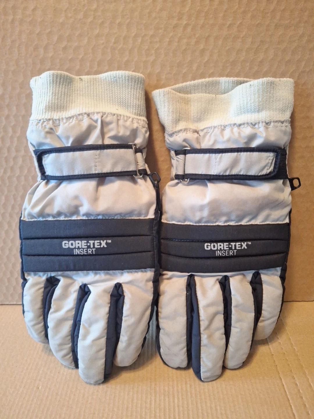 Vintage CONROY Men’s Gore-Tex Insert Snow Ski Snowboard Gloves Size M Grey Black