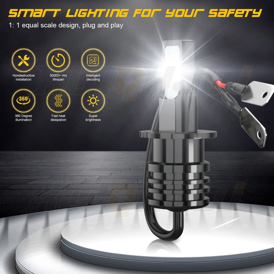 For Cadillac STS Base Sedan 4-Door 2006-2011 LED Headlight Hi/Lo Fog Light Bulbs - Изображение 4 из 4