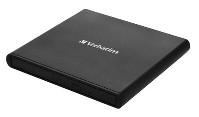 VERBATIM USB 2.0 CD-DVD Writer light black extern Slimline CD/DVD Brenner