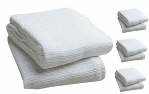100% Cotton Hospital Thermal Blanket - Open Weave Cotton ...