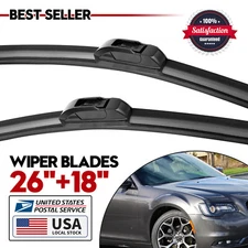 OEM Quality Windshield Wiper Blades Streak-Free Spotless 26inch+18inch 2 in Pack