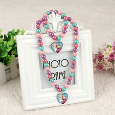 Girls Kids Child Frozen Elsa Anna Necklace Bracelet Set Christmas Birthday Gift