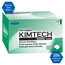 KIMTECH 34155 KIMWIPES DISPOSABLE CLOTH DELICATE TASK WIPERS LINT FREE (286 PCS)