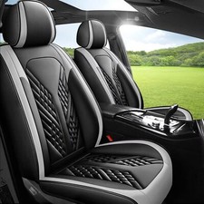 For Jeep Wrangler 2003-2017 Car 5-seat Covers Full Set Faux Leather Cushion Pad