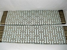 2 Pillow Shams Whole Home 20" x 26" Standard Pillow Brown/Teal GUC