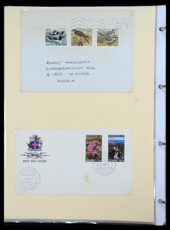 ICELAND-COVERS-LOT OF 17-BETTER-MIXED PERIODS-EUROPAS-F-VF-#200